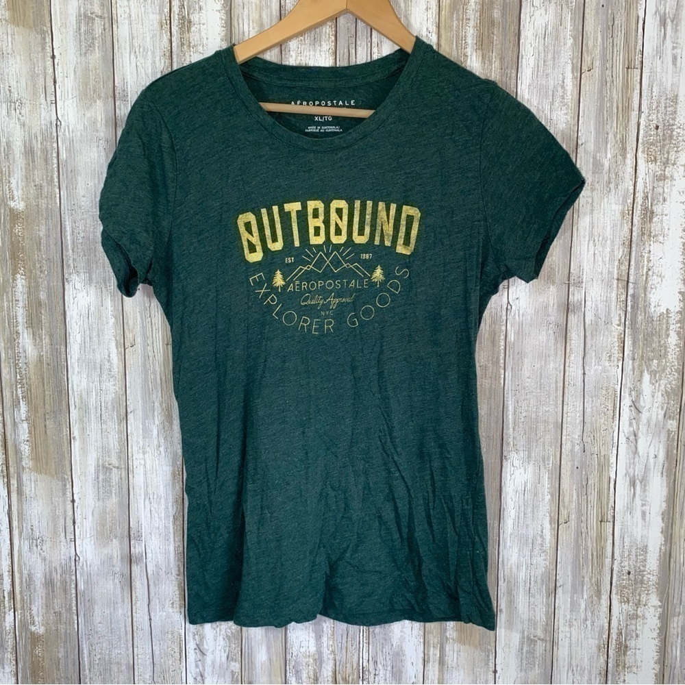 Aeropostale Green Outbound Tee - Picture 1 of 4